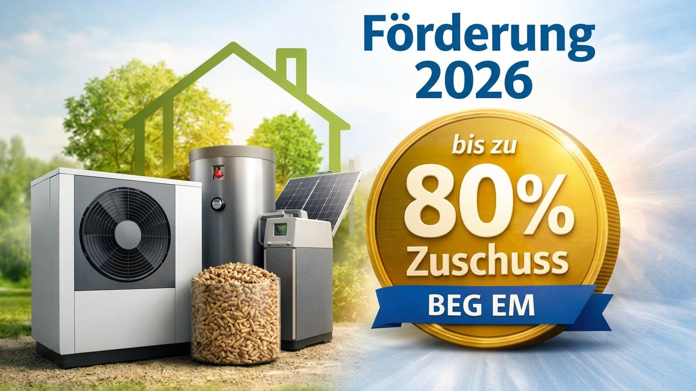Heizungsförderung 2026: Bis zu 80 % Zuschuss für neue Heizung