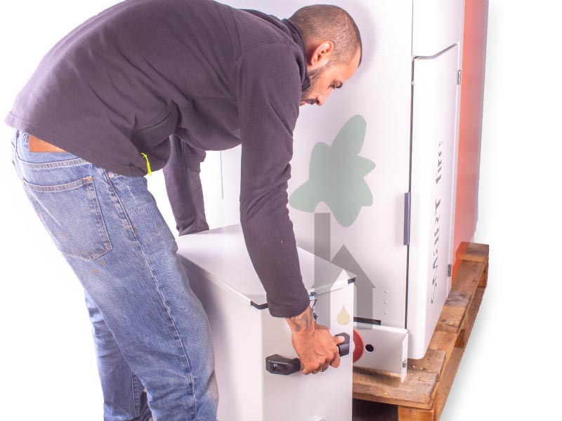 Pelletheizung Smartfire Aschebox