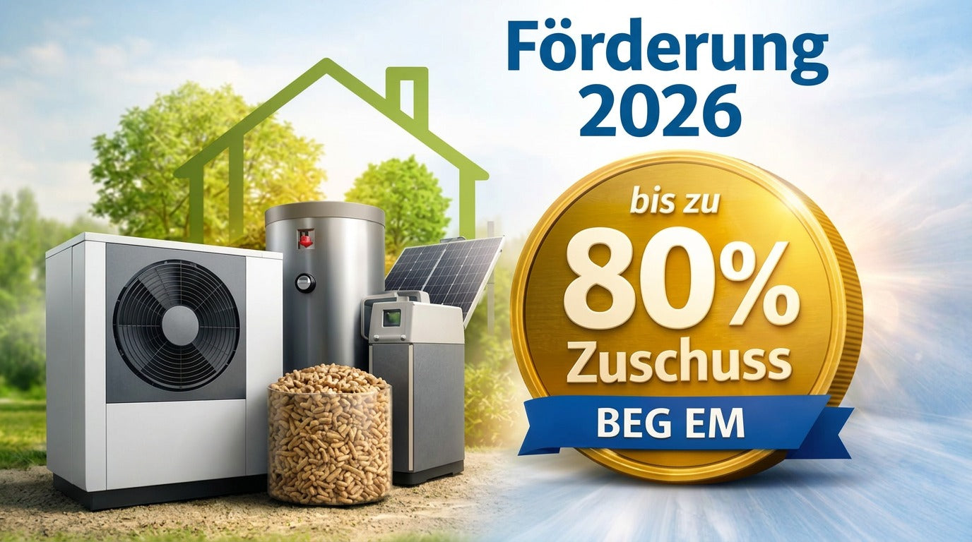 Heizungsförderung 2026: Bis zu 80 % Zuschuss für neue Heizung