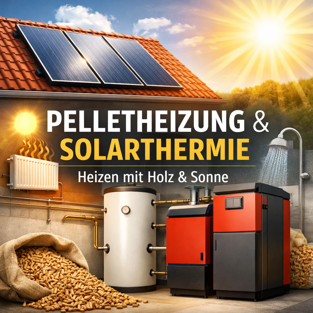 Pelletheizung mit Solar